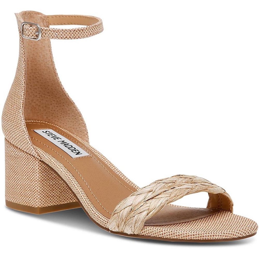 Steve Madden Beige Ankle Strap Sandals